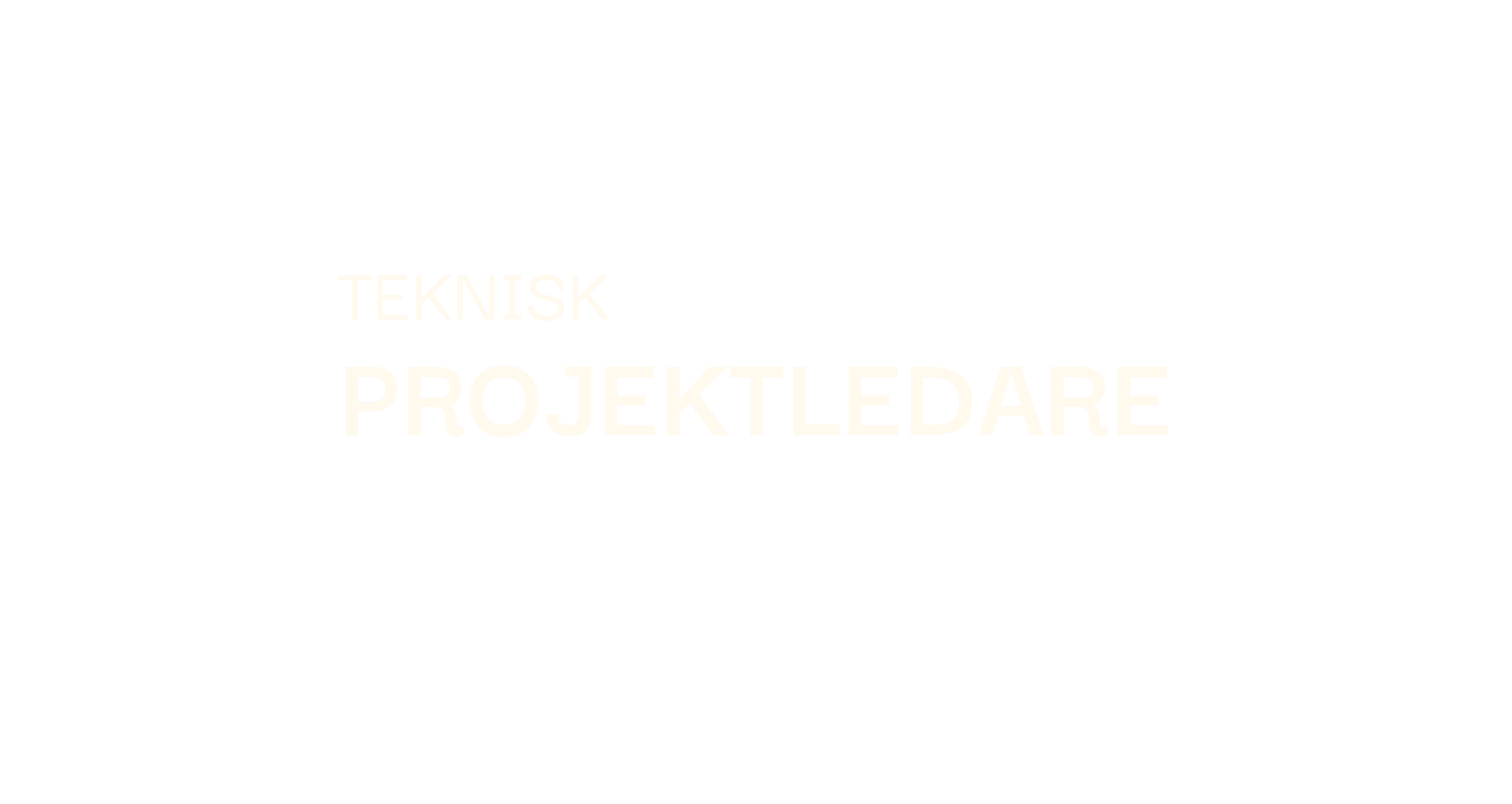 teknisk projektledare