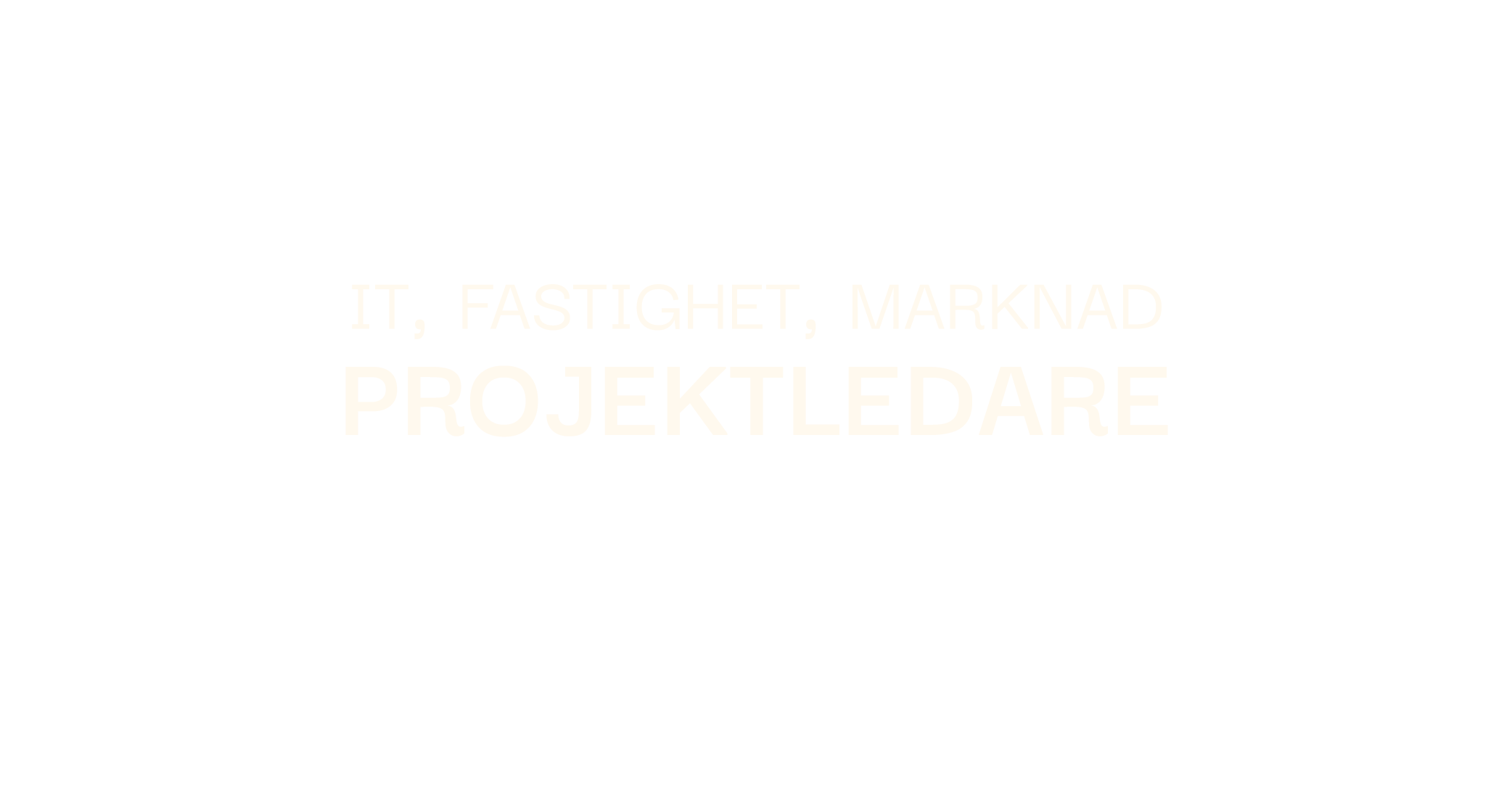 it-, fastighet -, makrnadsprojektledare